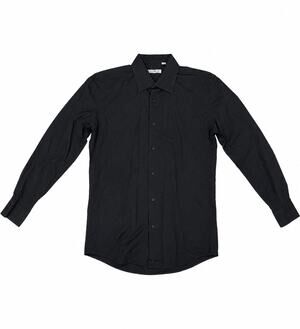 Luxton Men’s Black Dress Shirt Slim Fit 16/16.5 32-33 Long Sleeve Button Up